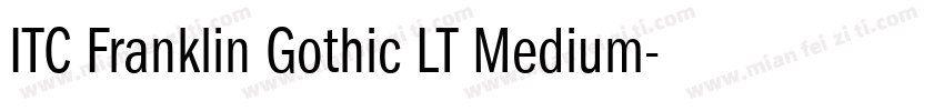 ITC Franklin Gothic LT Medium字体转换